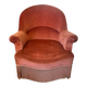 Old pink velvet armchair