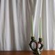 Glazed ceramic candle holder