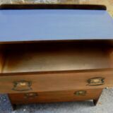 Wood grey tray dresser