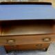 Wood grey tray dresser
