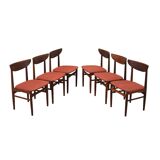 Set of six rosewood chairs, Danish design, 1970s, manufacturer: Skovby Møbe