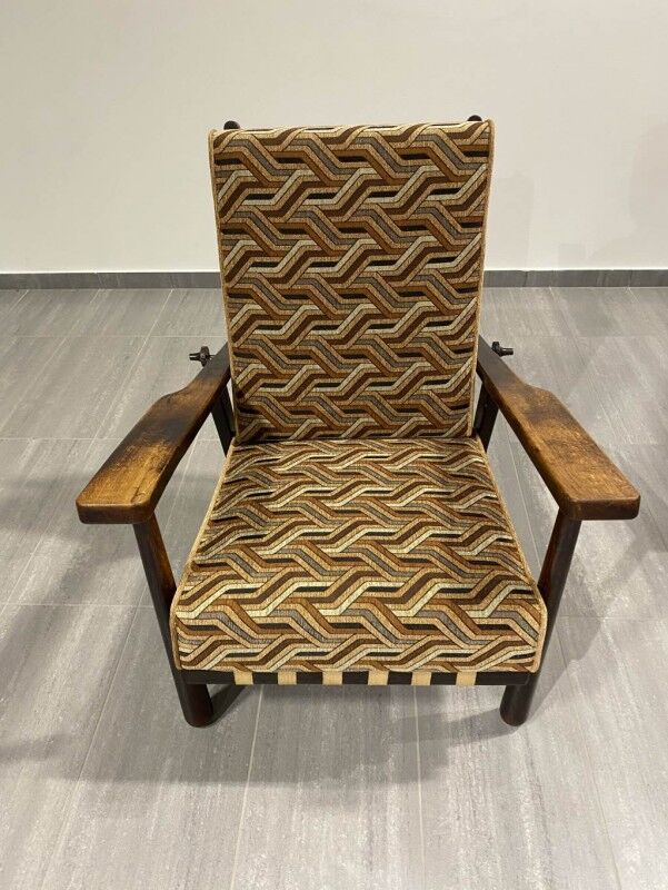Adjustable armchair by Jan Vanek for Krásná Jizba 1940s