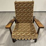 Adjustable armchair by Jan Vanek for Krásná Jizba 1940s