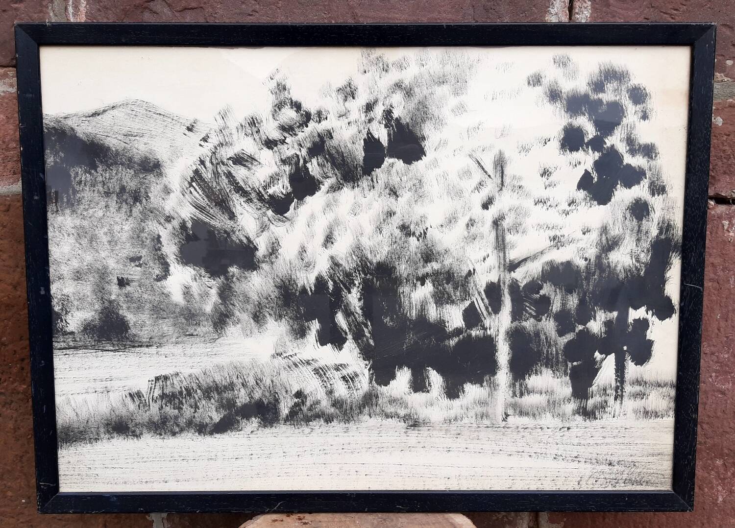 Charcoal on paper by Granados Llimona