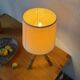 1960s rattan desk or table lamp