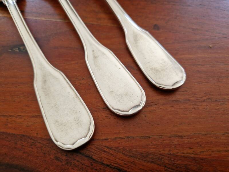 Christofle Set of 3 Versailles model silver-plated table forks