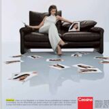 Vintage 1980s blue and green velvet Cassina Maralunga 3-Seater sofa