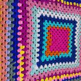 2 granny wool squares