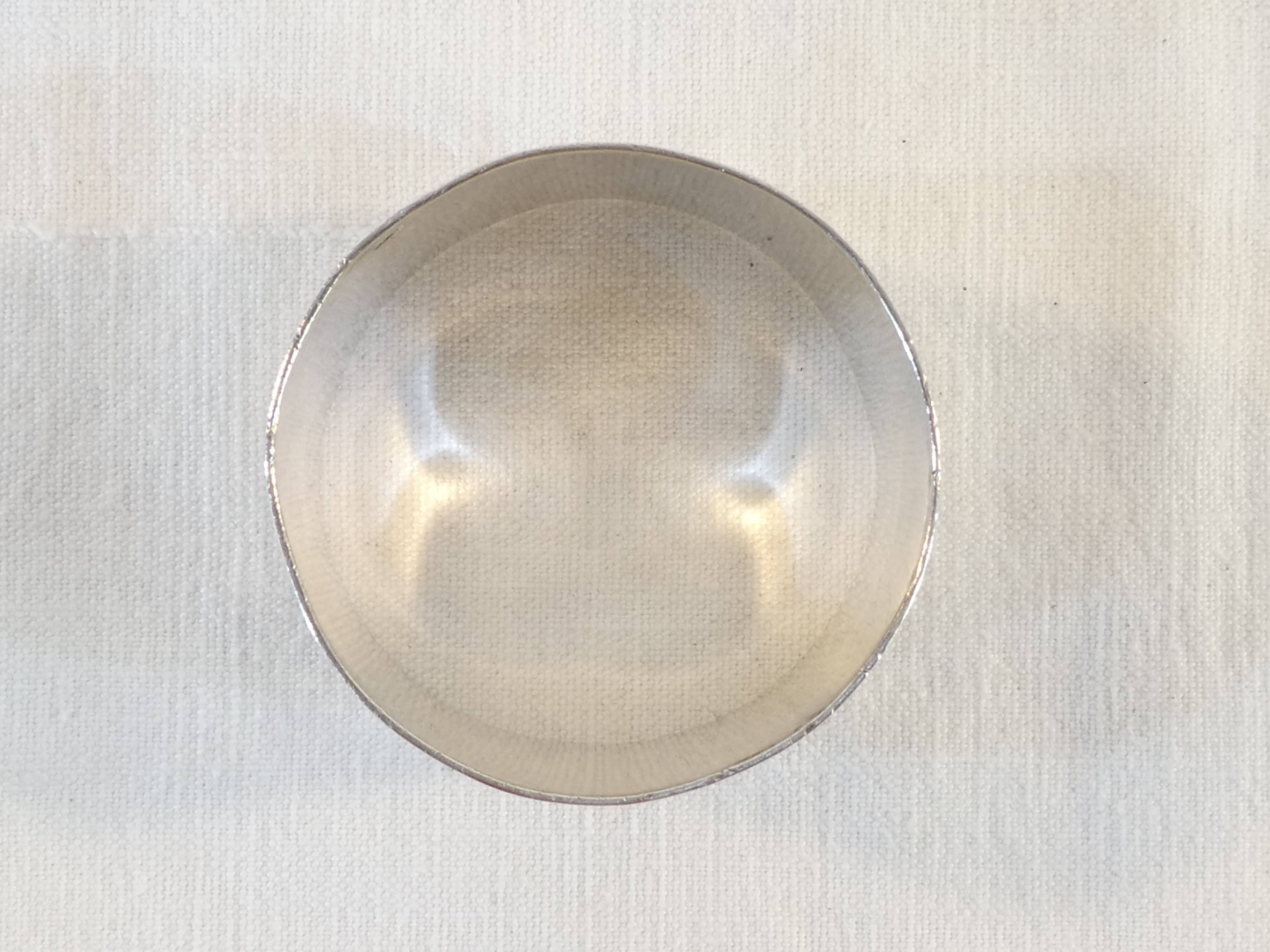 Solid silver towel round minerva orfevre hage henri