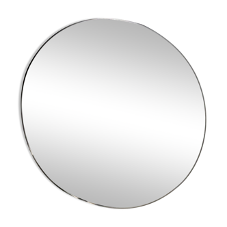 Miroir rond chrome années 50