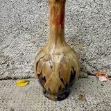 Small antique stoneware vase signed Jean Metenier