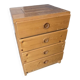 Chest of drawers with 4 drawers in solid pine Charlotte Perriand – Les Arcs, 1970