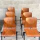 Ensemble de 6 chaises industrielles Galvanitas S30