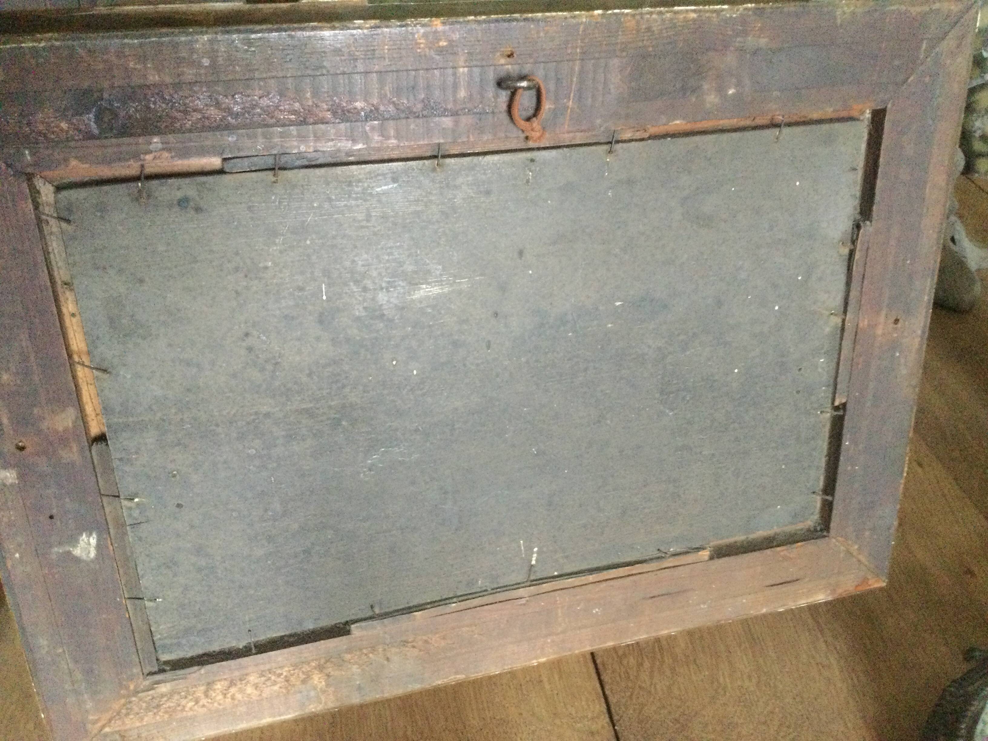 Old still life painting with frame