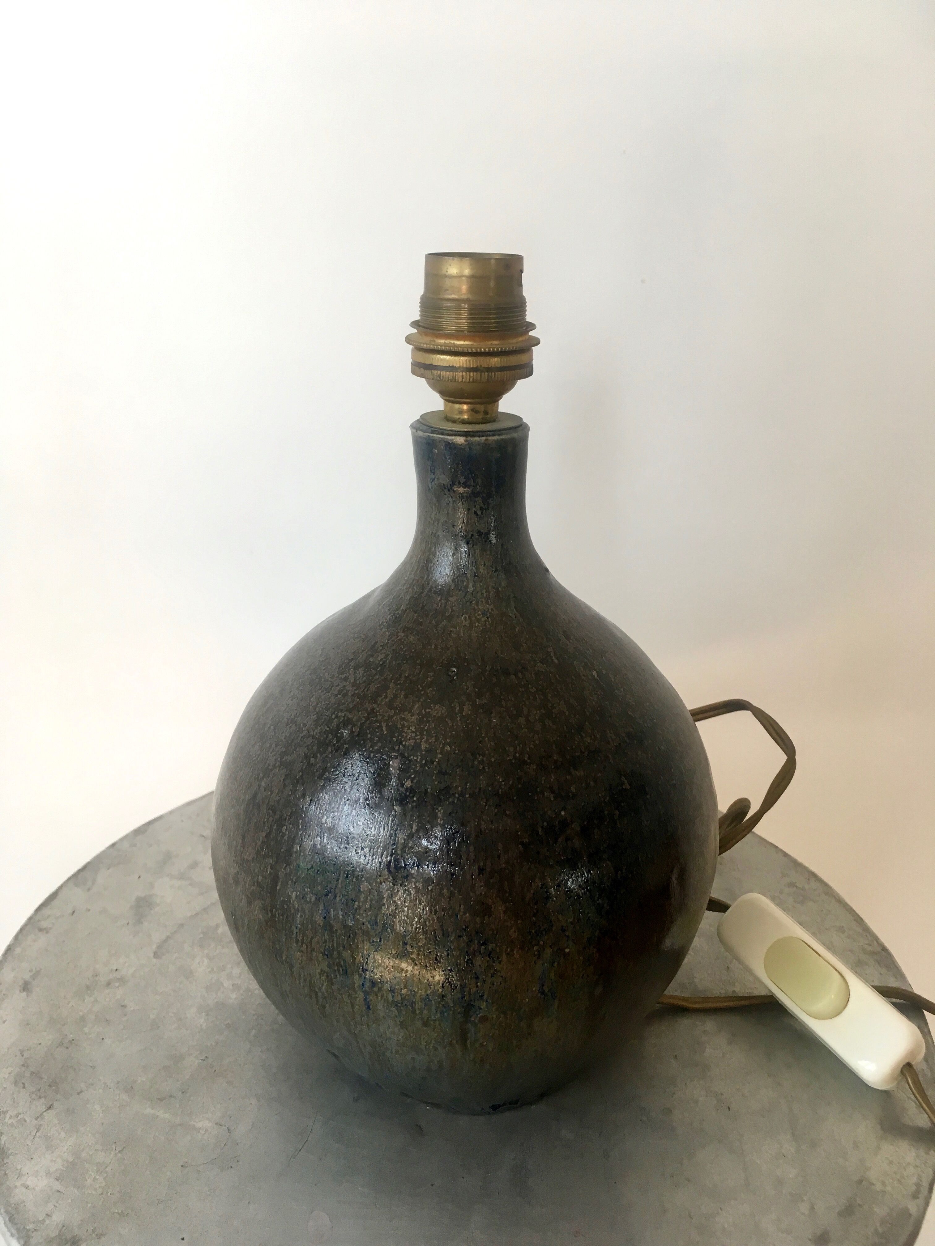Ceramic lamp foot by André Bodin
