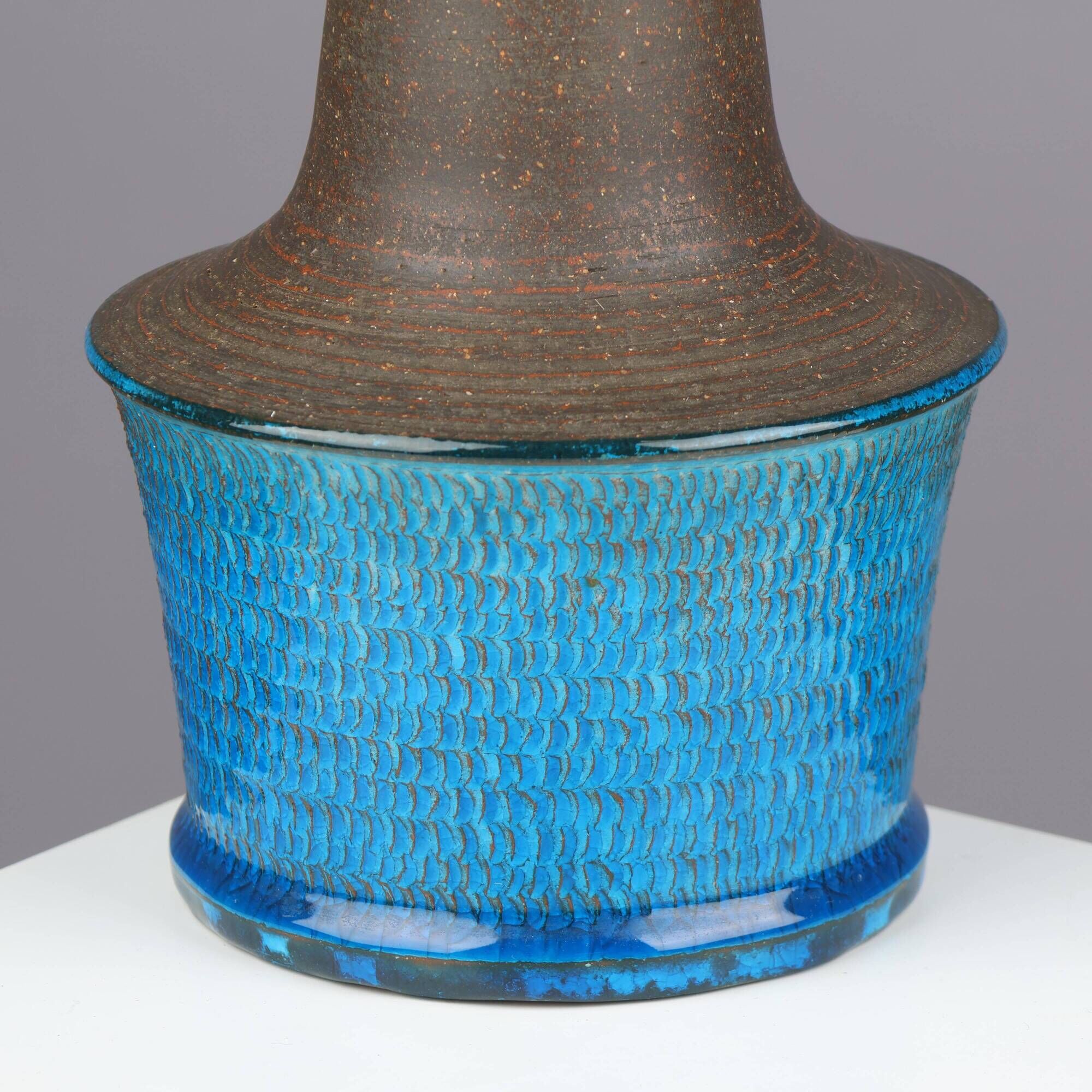 Nils Kahler table lamp in ceramic by Herman A. Kähler, Denmark, 1960 signed