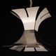 1970s Goffredo Reggiani Style Lacquer & Chrome Chandelier