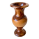 Vintage hand-turned solid olive wood vase - 1970s-80s