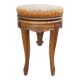 Swivel piano stool with screw, Louis XV style, in walnut.