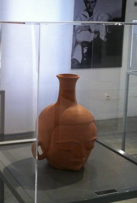 Unique ceramic piece by Jean Marais