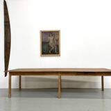 XXL table with 6 legs in solid pine and rubberwood