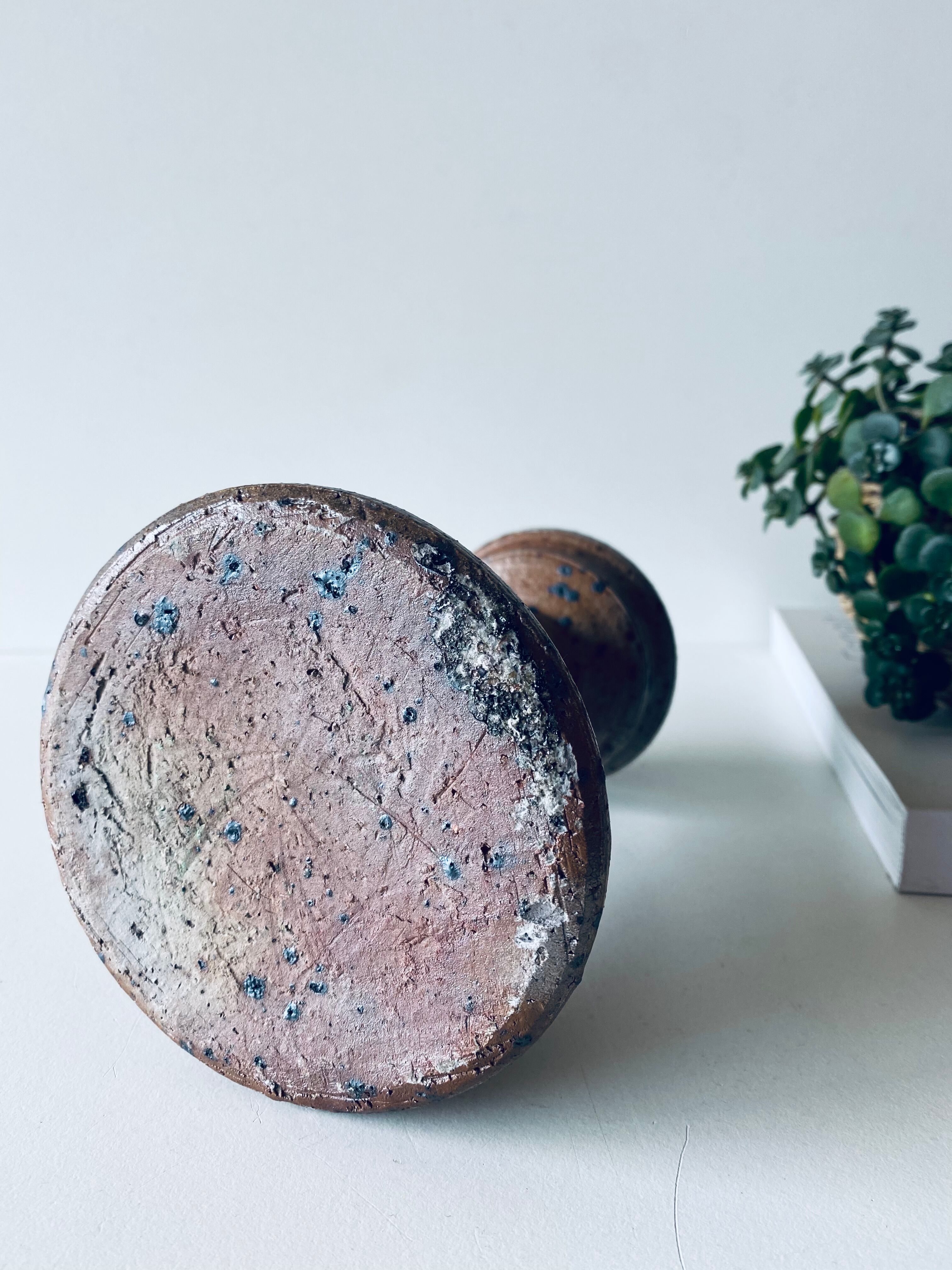 Pyrity sandstone candlestick