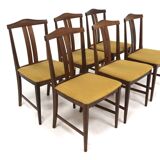 Set of 6 Scandinavian rosewood chairs, Sweden, 1960