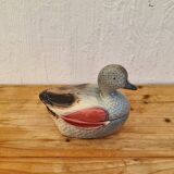 Antique earthenware terrine in the shape of a duck.