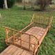 Rattan basket bed
