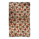 Handmade antique American Hooked geometric rug 4.8' x 7.7' (146cm x 234cm) 1900s - 1B654