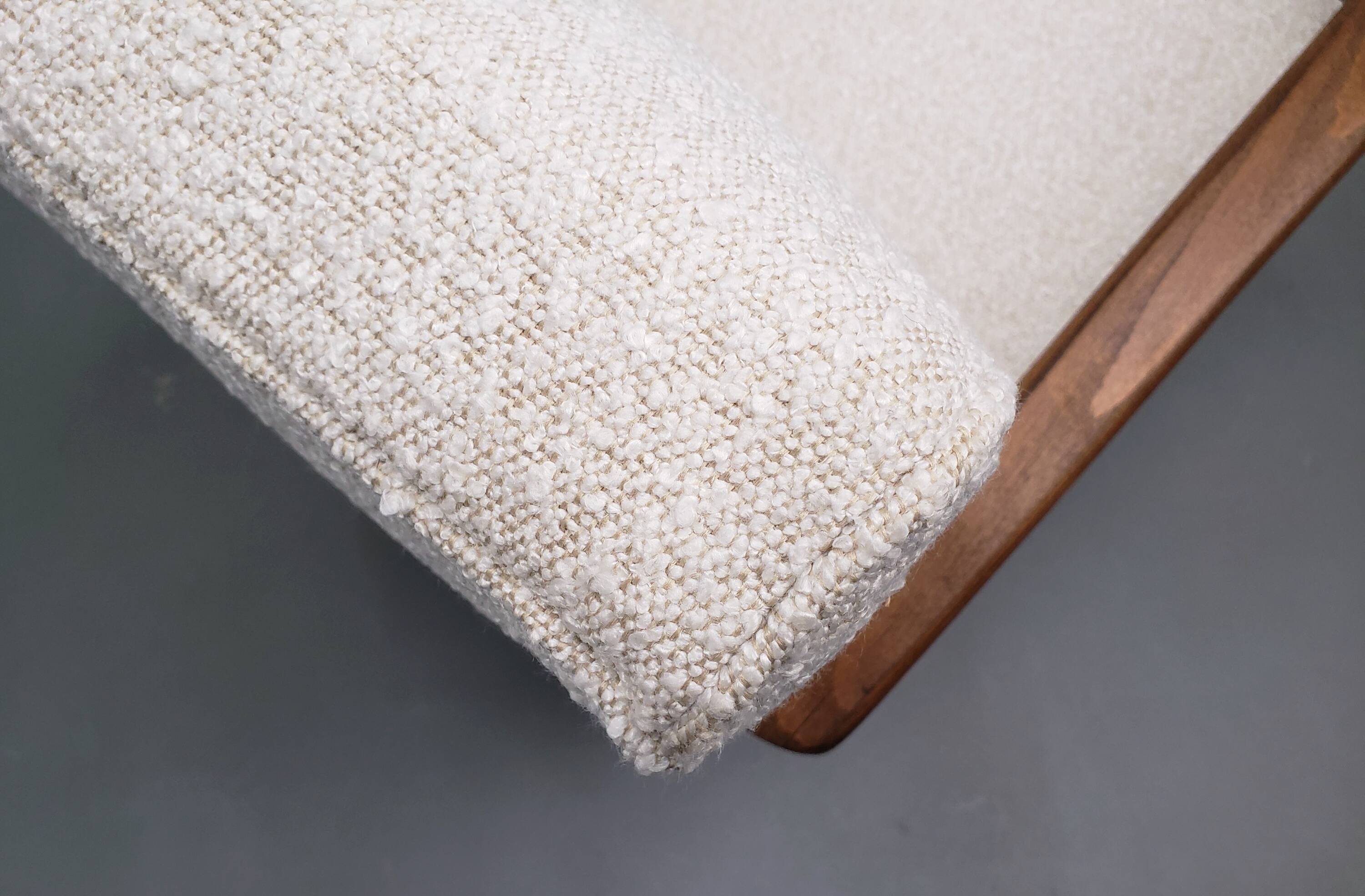 1930 Jindrich Halabala Bentwood Armchair in Ivory Premium Buckle