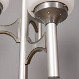 Lampadaire vintage années 70 à trois lumières en verre, design sciolari