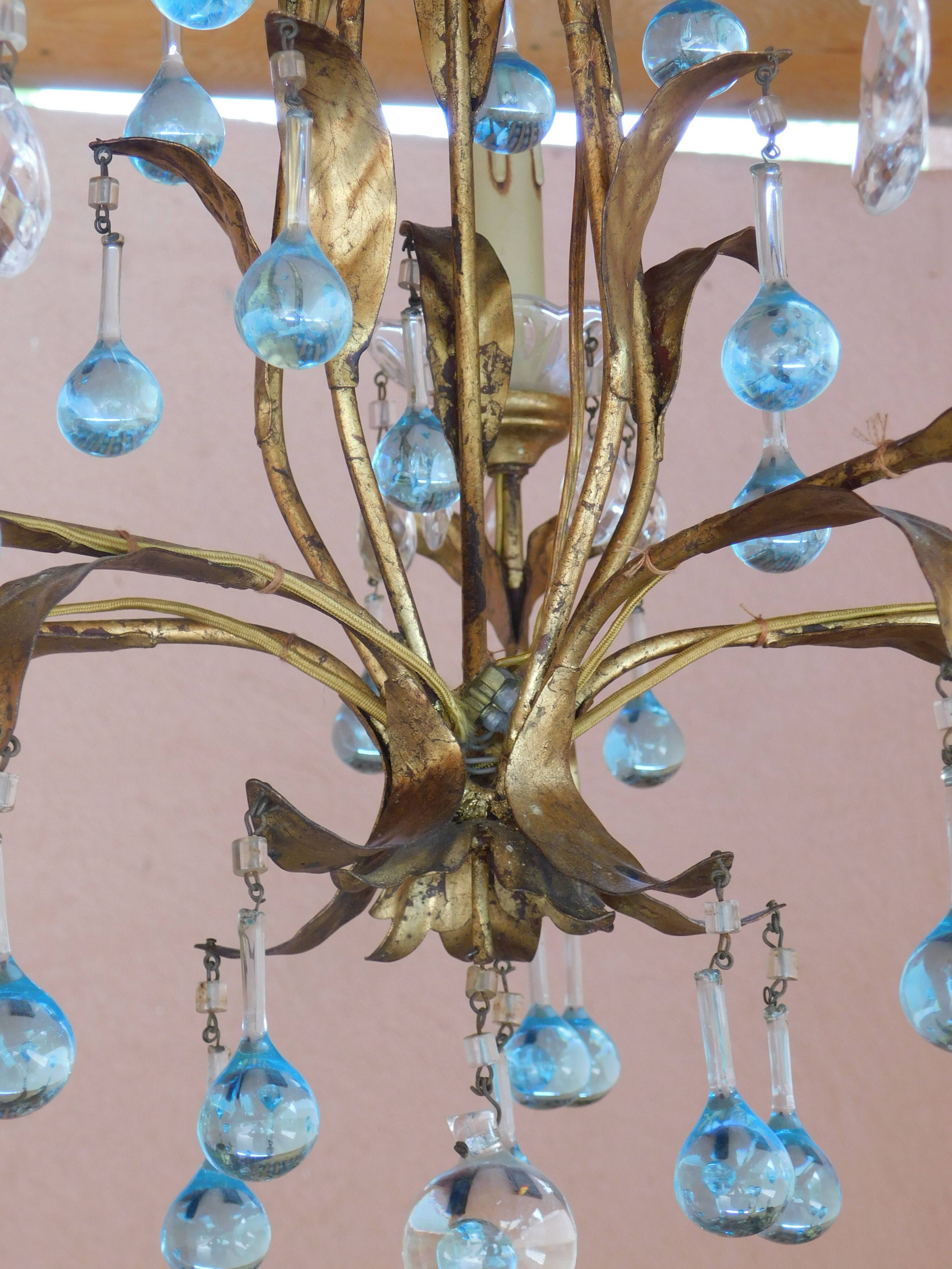 Lustre pampilles Murano