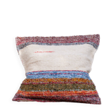 Housse de coussin artisanale en coton recyclé tissé main