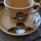 Cups from the Sarreguemines art workshop. 1970s
