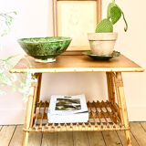 Small rattan coffee table