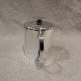 Silver metal teapot silversmith Christofle model Mercury Sabattini