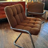 Suite de 6 fauteuils storm d'Yves Christin, airborne 1970