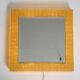 1960s brass wall backlit mirror, frame with glass beads by Palwa