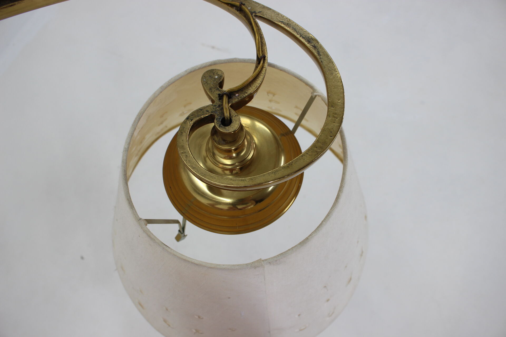 1970s italian brass pendant light