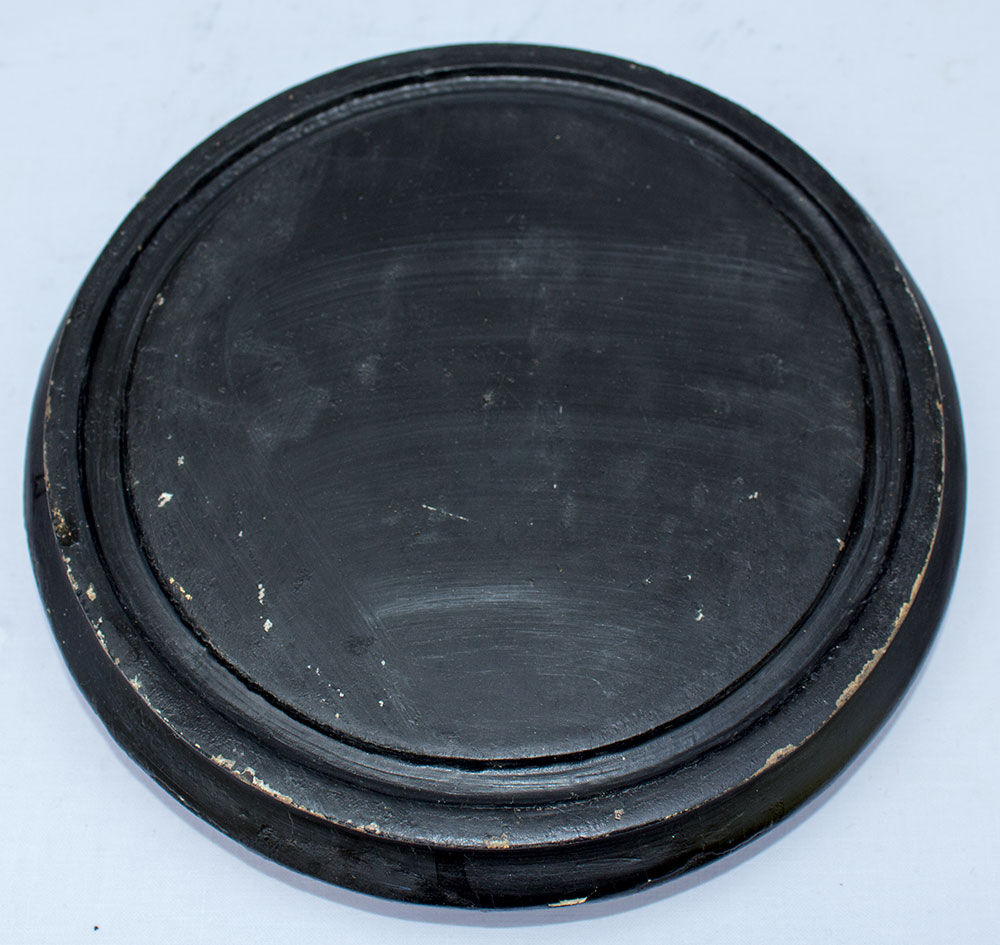 Old round glass globe 21 x 15.5 cm