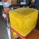 60s/70s furry pouf stool