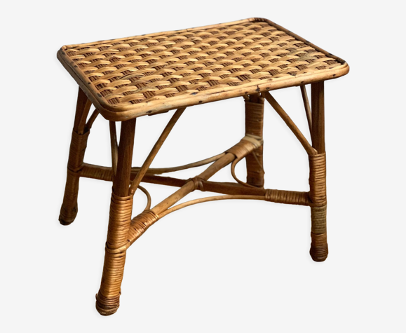 Table d'appoint rotin