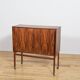Mid-century rosewood bar with roller doors, Denmark, 1960s