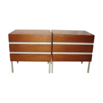 Danish Cabinets, 1970s, Set of 2
