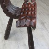 Brutalist tripod chair