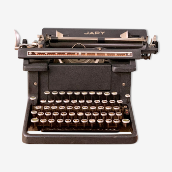 Ancienne machine à écrire japy années 1930