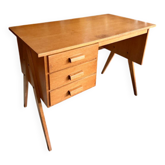 Vintage desk with tapered legs