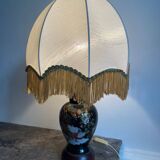 Black ceramic table lamp