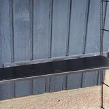 60s string wall shelf modular in black metal